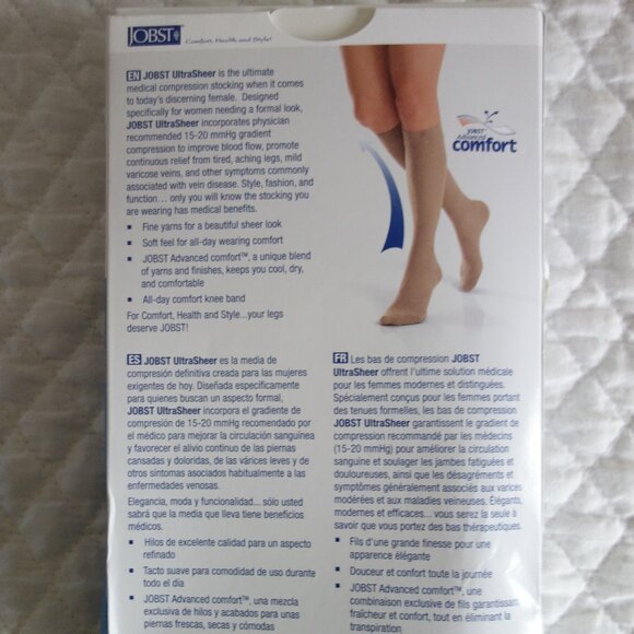 Lot of 4 NIP JOBST Knee-High Compression Stockings 15-20 mmHg – Med - Picture 3 of 5